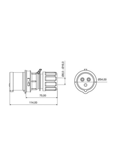 220 V Karavan Enerji Besleme Fişi 16a