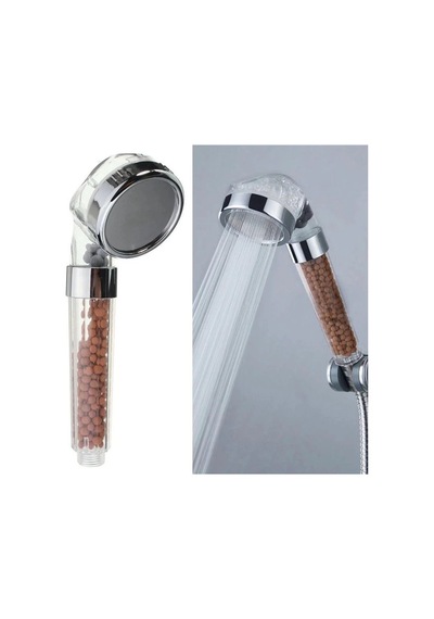 Su Arıtmalı Duş Başlığı Tasarruflu Boncuklu Banyo Duş Başlığı Abanoz