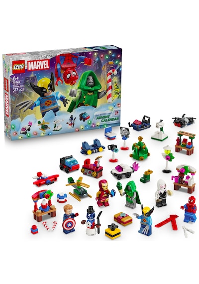 LEGO® ǀ Marvel 2026 Yılbaşı Takvimi 76340 - 6 Yaş ve Üzeri Çocuklar için Süper Kahraman İçeren Oyuncak Yapım Seti (317 Parça)