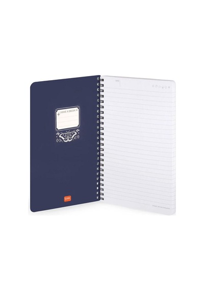 Legami Large Spiralli Çizgili Defter Moth A5nots0053 Çok Renkli