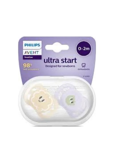 Philips Avent Emzik Ultra Başlangıç Scf075/03, 2 Adet, 0-2 Ay 367835282 Violet