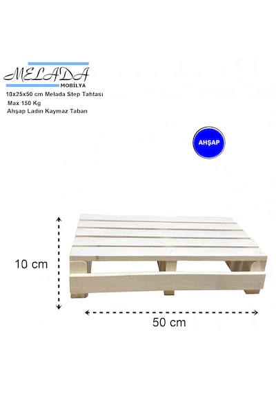Melada 10 Cm Step Tahtası 10x25x50 Cm