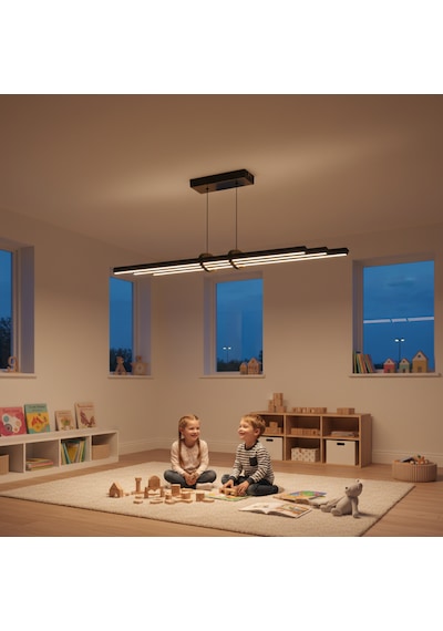 Cosmo Gold Lineer Led Sarkıt Avize Kumandalı Dim Edilebilir Aşağı Işık Beyaz Işık