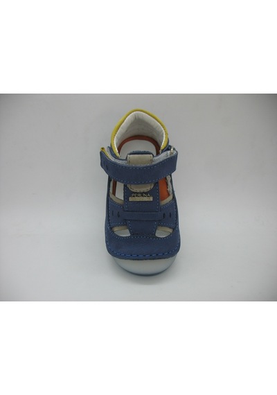 Angelokids Perlina 01102 Doğal Deri Ortopedik Ilk Adım Ayakkabısı 18-21 (429128236) Mavi