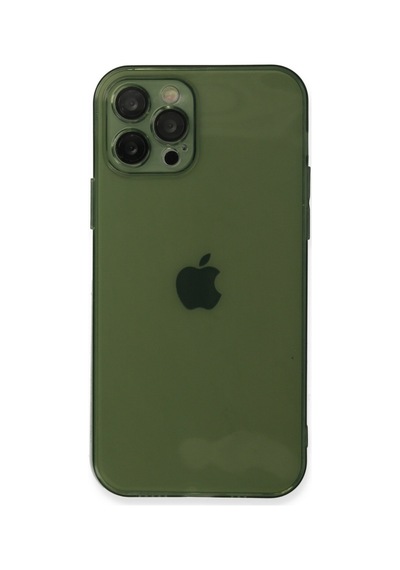 Apple iPhone Uyumlu - 12 Pro Max Kılıf Fly Lens Silikon - Yeşil