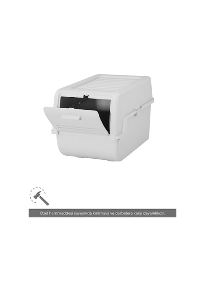 3'lü Set Organizer Erzak Kutusu Bpa Free Saklama Kutusu Soğanlık Sebzelik Sepet Gri 8 Lt X 3 Gri