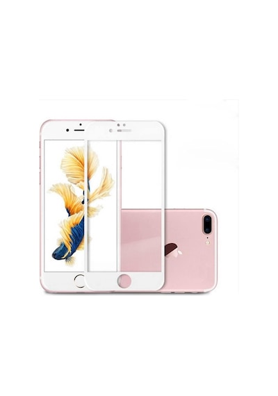 Apple Uyumlu   iPhone 8 Plus 5D Tam Kaplayan Ekran Koruyucu Kırılmaz Cam (394132488)