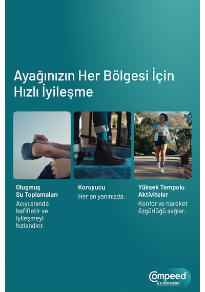 Compeed Acıyı Hızla Hafifleten Hidrokolloid Ayak Koruma Ve Yara Bandı Karma Set