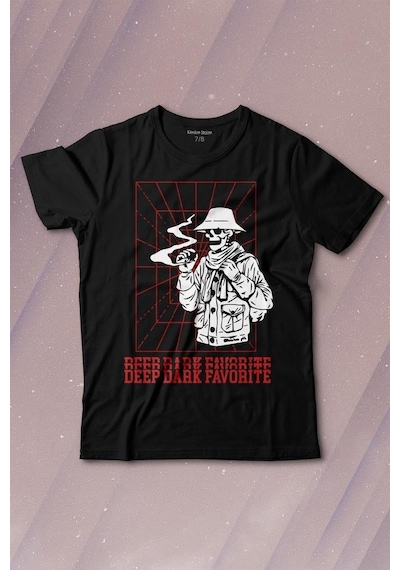 Kendim Seçtim Kuru Kafa Deep Dark Baskılı Tişört Çocuk T-shirt 001