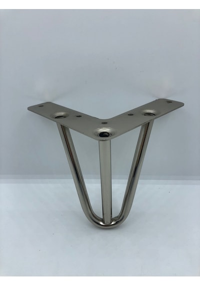 Metal,12 12 12 Cm Krom Kaplama Koltuk,dolap,baza, Ayağı 4 Adet