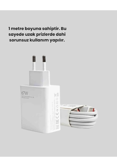 67 Watt Type C Turbo Şarj Seti 55666937