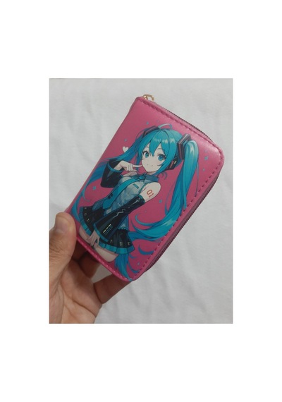Owlbag Company Owl Bag Hatsune Miku Desenli Tasarım Suni Deri Cüzdan Çok Renkli