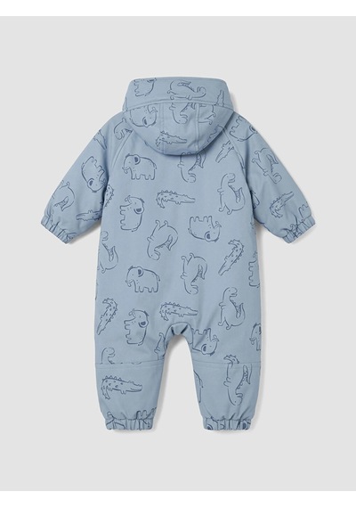 LC Waikiki Lcw Baby Mavi Su İtici Erkek Bebek Astronot Mont Dull Blue Prınte