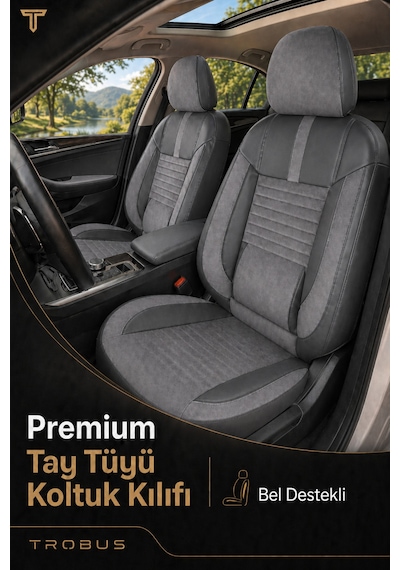 Volvo V40 2012-2019 Uyumlu Apex Serisi Füme Oto Koltuk Kılıfı