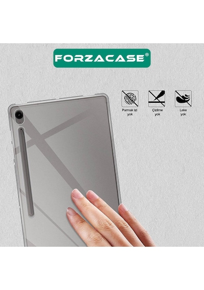 Forzacase Samsung Uyumlu Galaxy Tab S10 Fe 10.9 X520 İçin Silikon Kılıf + Temperli Cam Ekran Koruyucu Fc013 Silikon