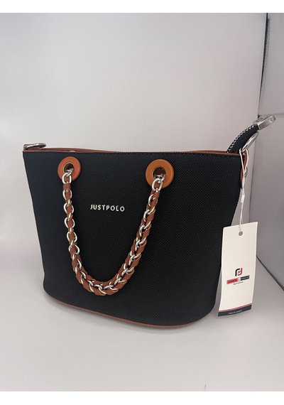 Just Polo Jp6054 Kadın El Ve Omuz Çantası Küçük Boy Ozt6054 Sıyah Taba Siyah - Taba