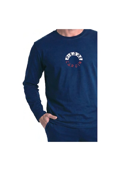 Pierre Cardin 6155 Erkek Uzun Kollu Bisiklet Yaka Pijama Takımı -lacivert