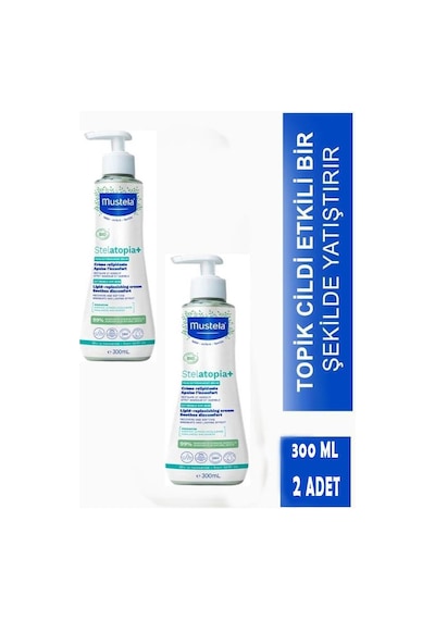 Mustela Stelatopia Lipit Yenileyici Krem Pompalı Şişe 300 Ml 2 Adet