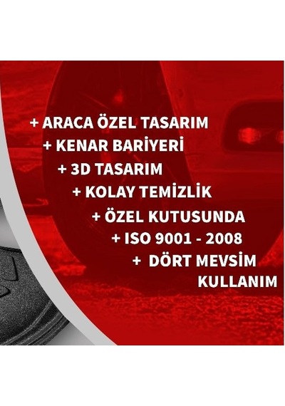 Audi A6 3D Havuzlu Paspas Rizline 2014 Ve Sonrası Drs Tuning