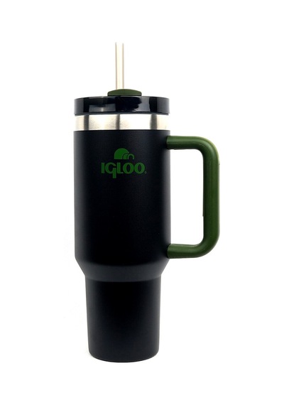 Igloo Stadler Thermo-mug 1.2 Lt Siyah-haki Pipetli Termos Siyah Haki