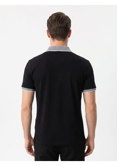 Giyim Dünyası Erkek Polo Yaka Kısa Kol Tshirt Siyah