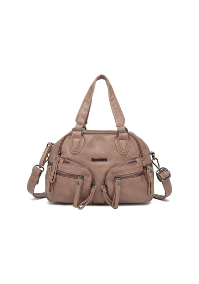 Smart Bags Pudra Küçük Boy Çok Cepli Uzun Askılı Kadın Günlük El Ve Omuz Çantası Vizon