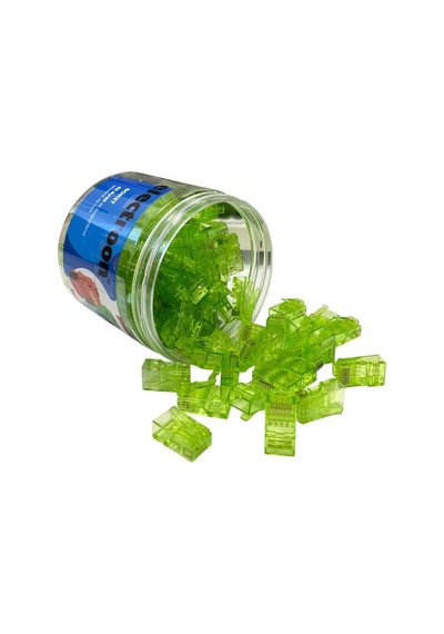 Electroon Yeşil Cat6 Ezrj45 Açık Uçlu Soket 8p/8c - 100adet