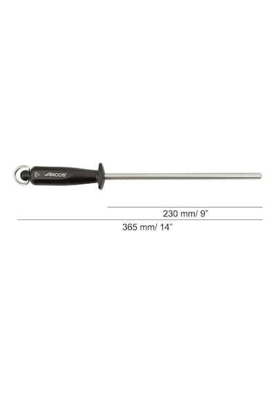 Arcos Steela 230mm Karbon Çelik Ve Elmastan Üretilmiş Manuel Bıçak Bileyici. Ergonomik Polipropilen Saplı Profesyo