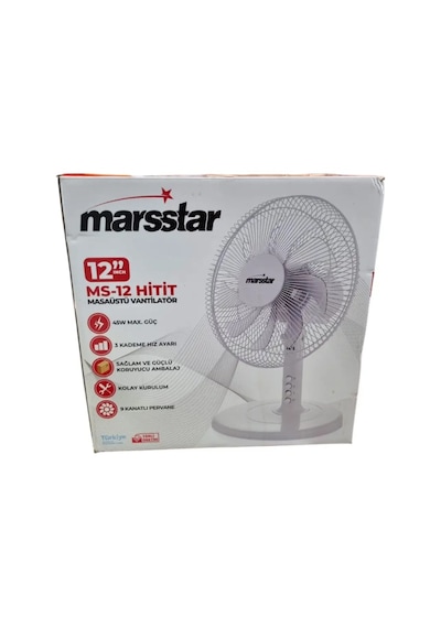 Marsstar Hitit Ms-12 Masaüstü Vantilatör