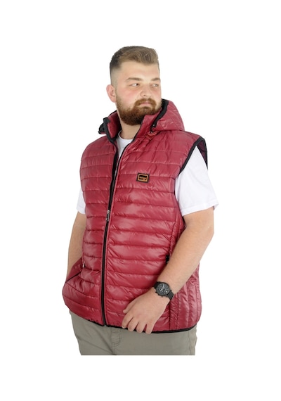 Mode Xl Büyük Beden Yelek Kapitone Kapşonlu 22600 Bordo 001