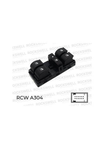 Cam Açma Anahtarı Dörtlü Fiat Egea Hb Sedan Sw 2015+ Çerçevesız 12pin 735631478 Rockswel