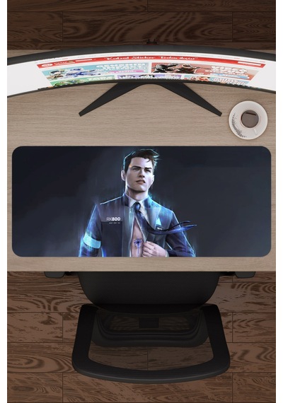 Detroit Become Human Dikişli Kauçuk Oyuncu Mousepad V3 - 70x30 Xl Gaming Mouse Pad