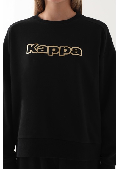 Kappa Kız Çocuk Siyah Sweatshirt Siyah
