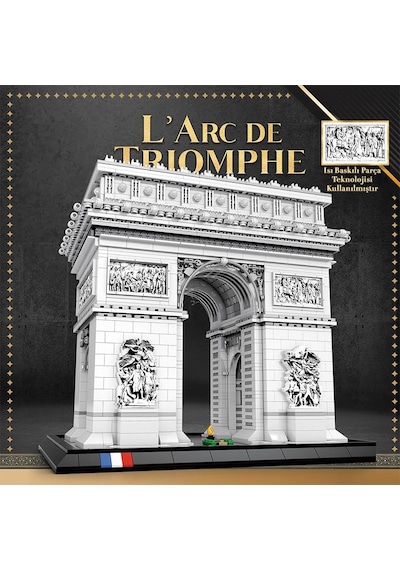 Reobrix 66024 Zafer Takı Yaratıcı Yapı Blok Seti Building Blocks Arch Of Triumph - 3718 Parça