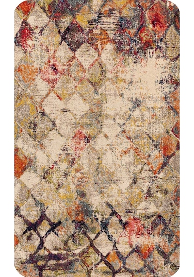 Rovigo Home Baskılı Kaymaz Taban 2 Li Banyo Paspas Takım Rvg5168-100X60-60X50 Çok Renkli
