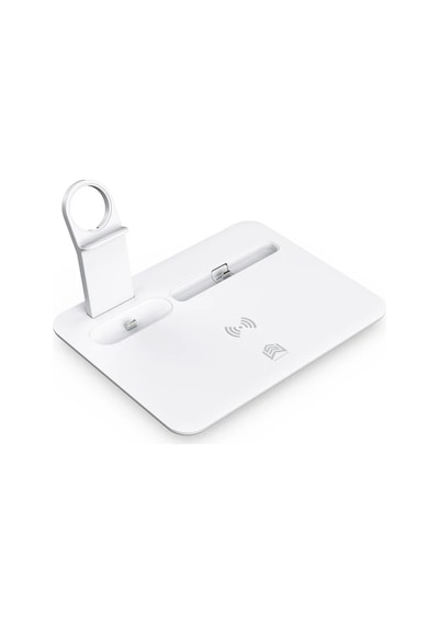 Ally 4 İn1 15w Kablosuz Hızlı Şarj Standı Apple iPhone Uyumlu+iwatch+Apple AirPods Uyumlu Pro Wireless- 5775