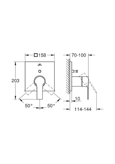 Grohe Grohe Allure Ankastre Banyo/Duş Bataryası - 19315001 Krom