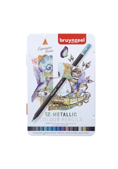 Bruynzeel Expressıon Colour 12'li Metalik Kuru Kalem Boya Seti