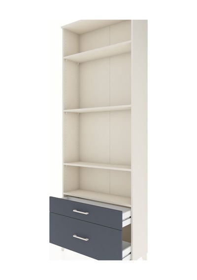 Arges Dolap 4 Raflı 2 Çekmeceli 88x30x243 Aytaşı-antrasit Aytaşı
