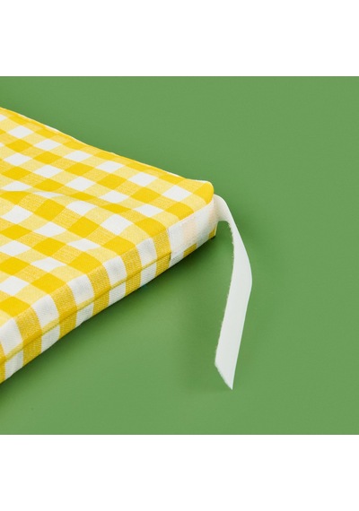 Soft Guarda Sandalye Minderi - Sarı - 38x38 Cm Renkli