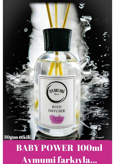 Bebek Pudralı Bambu Çubuklu Oda Kokusu Bambu Kokusu Baby Powder 100ml