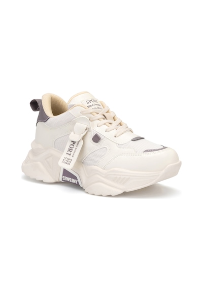 Dark Seer Ds.pmd239k2051 Sneaker Günlük Spor Ayakkabı 2025 Kadın Bej-mor