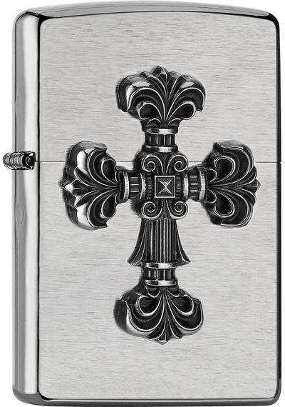 Zippo Kreuz Dizayn Çakmak Gri