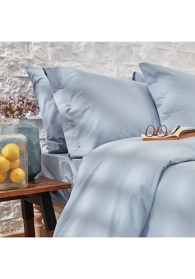 Yataş Bedding Plain Tek Kişilik Ranforce Nevresim Takımı- Indigo