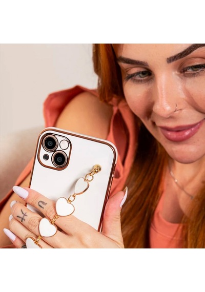 Ally Apple Uyumlu iPhone 13 Mini 5.4Inç Kilif Kalp Bileklik Tutuculu Lüx Sili 416568510