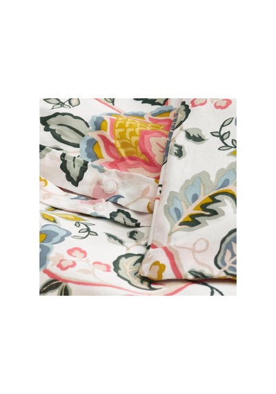 Ikea Daggsalvıa Tek Kişilik Nevresim Takımı 150 X 200 Cm Beyaz - Pembe - Sarı - Mavi Çok Renkli