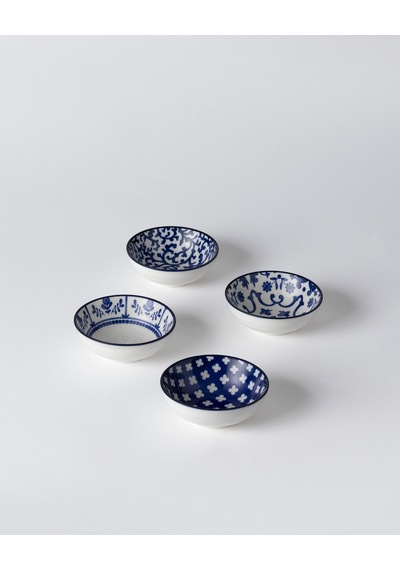 Reve Bleu Seren Kase Seti - Mavi/beyaz - 12 Cm 8684427358672 Çok Renkli