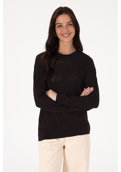 U.s. Polo Assn. Kadın Siyah Kazak /triko 50309651-vr046 Sıyah