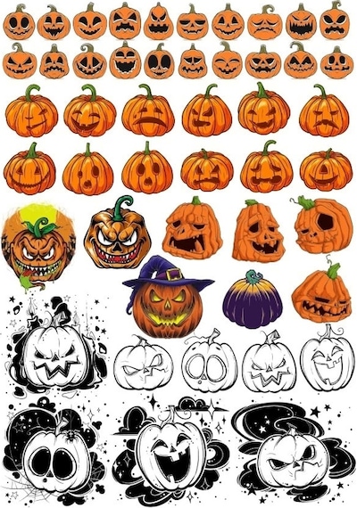 Balkabakları Sticker Set 3 34 Parça Telefon, Tablet, Defter, Laptop Sticker