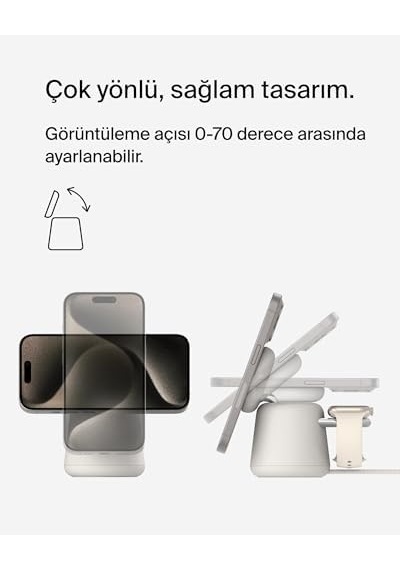 Boostcharge Pro 2'si 1 Arada Kablosuz Şarj İstasyonu